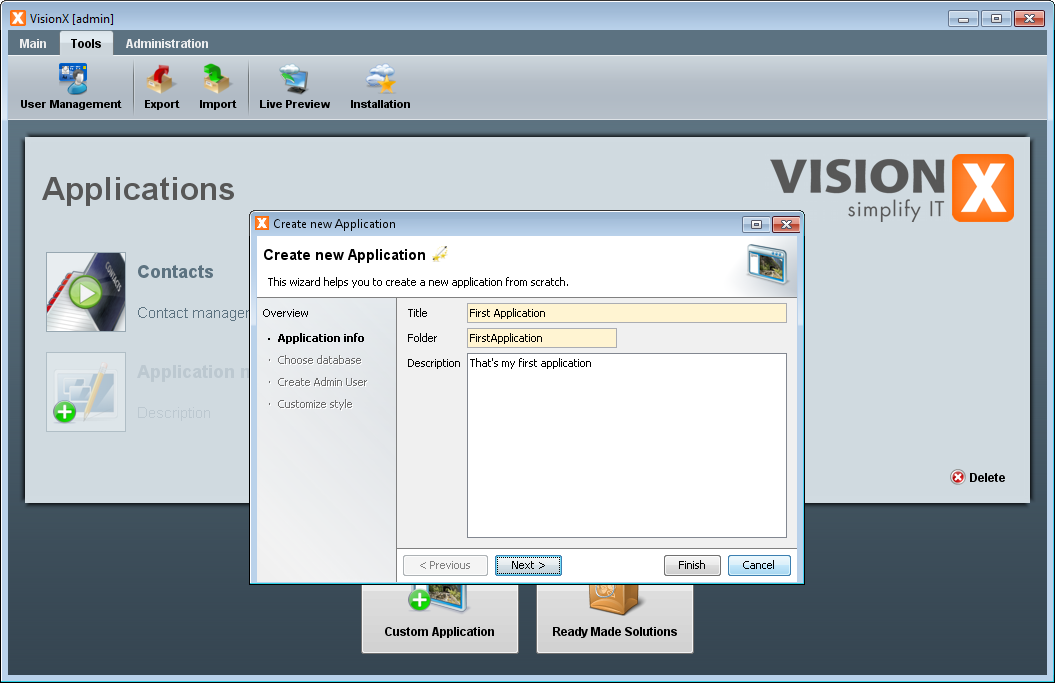 visionx:first_application:new-application-wizard.png